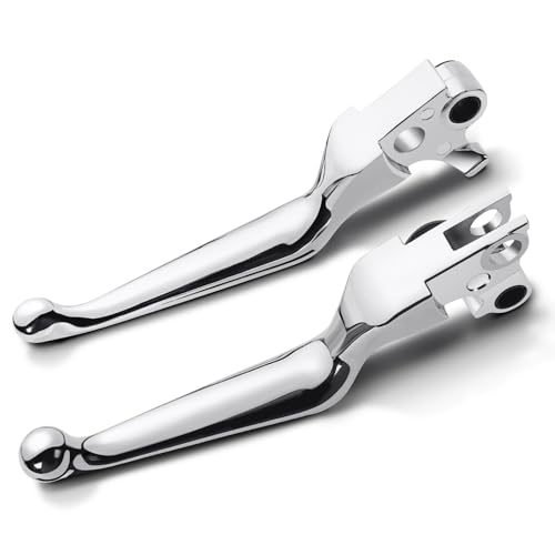 Amazicha Motorcycle Brake Clutch Lever Compatible with Harley 9603 XL 9617 Dyna Except 1617 FXDLS 9614 Softail and 9607 Touring Models Chrome - Image 1
