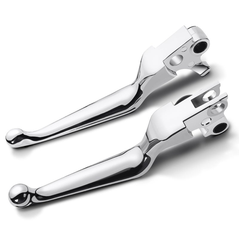 Amazicha Motorcycle Brake Clutch Lever Compatible with Harley 9603 XL 9617 Dyna Except 1617 FXDLS 9614 Softail and 9607 Touring Models Chrome - Image 2