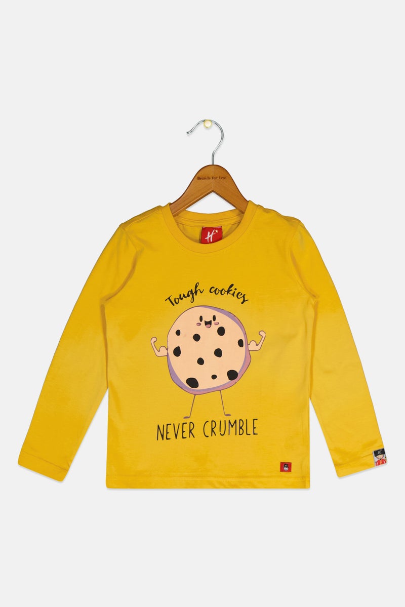 Hamleys Toddlers Boy Crew Neck Short Sleeve Graphic Print T-Shirt, Yellow - Image 3