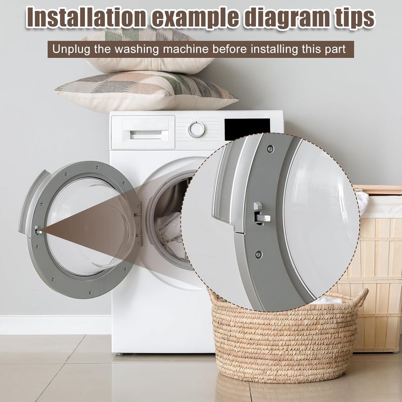 NQEUEPN 5304505088 قطعة استبدال لقفل باب الغسالة، مفتاح باب الغسالة لطرازات Electrolux Frigidaire AP6031188، 4452319، PS11766033، EFLW317TIW0، EFLW417SIW0، EFLS517SIW0 – أجزاء للغسالة. - Image 5