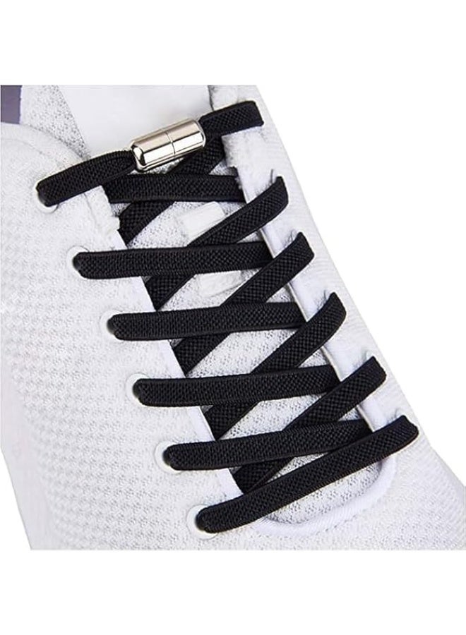 A set of no-tie elastic shoelaces, quick-release elastic laces, stretch shoelaces suitable for trainers with a lace-up closure, no-tie stretch laces suitable for most types of shoes, pair - Image 2