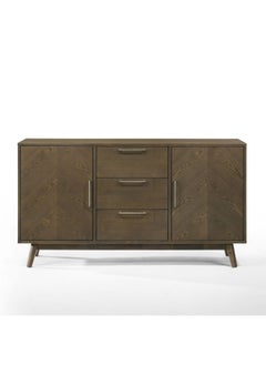 Rampver Dining Sideboard - Night Wenge / Grey