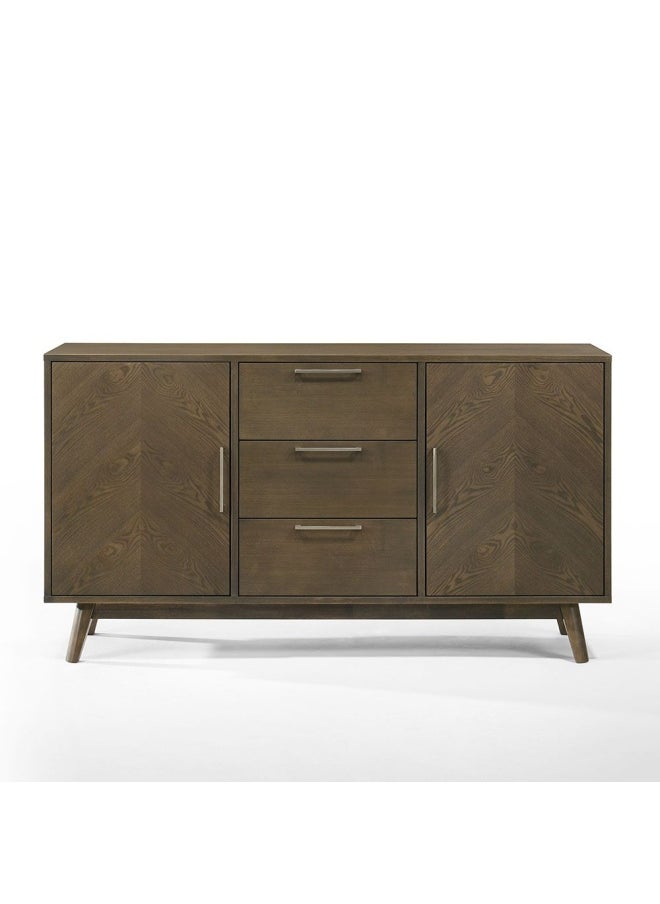 DANUBE HOME - Rampver Dining Sideboard - Night Wenge / Grey - Image 1