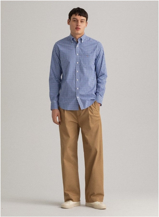 GANT Regular Fit Gingham Broadcloth Shirt - Image 1