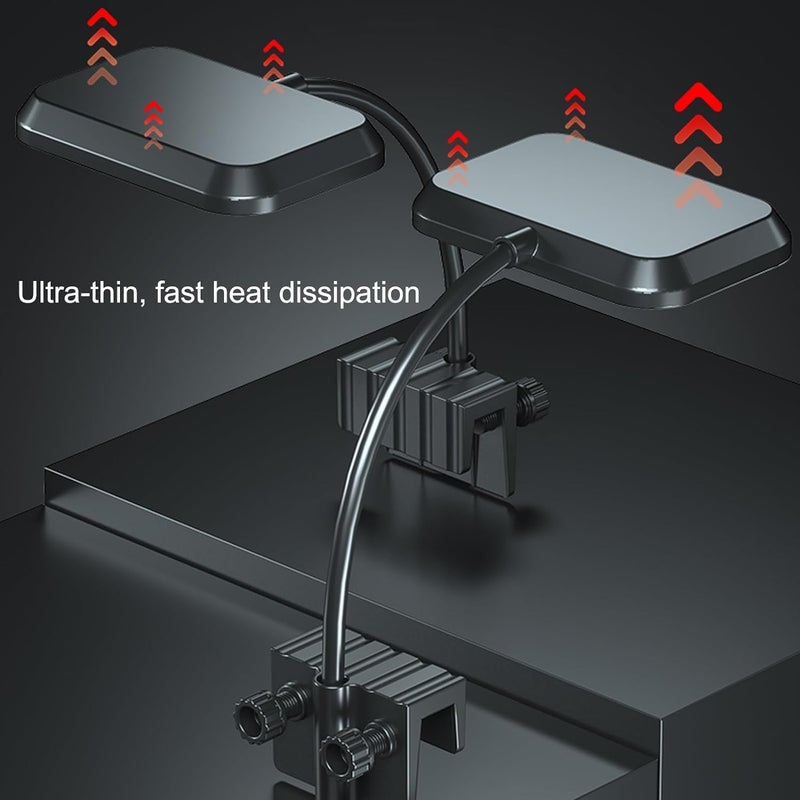 VAYINATO نيوا هيليوس نانو S3 | ضوء LED لحوض السمك بقوة 8 واط يناسب حتى 2 قدم من حوض السمك - Image 2