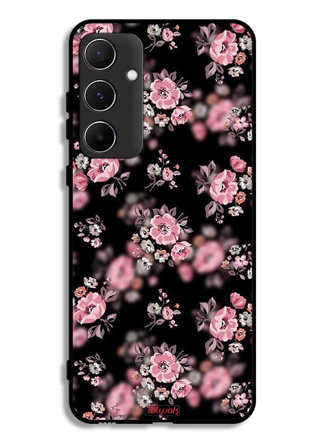 Tolwak Samsung Galaxy A55 5G Protective Case Cover Portrait Flowers Pattern  - Image 1