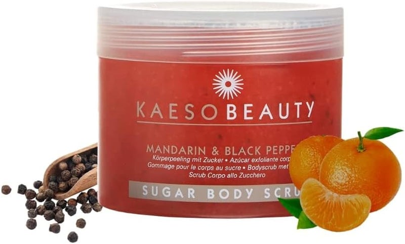 Kaeso Beauty Mandarin Black Pepper Sugar Body Scrub 450ml