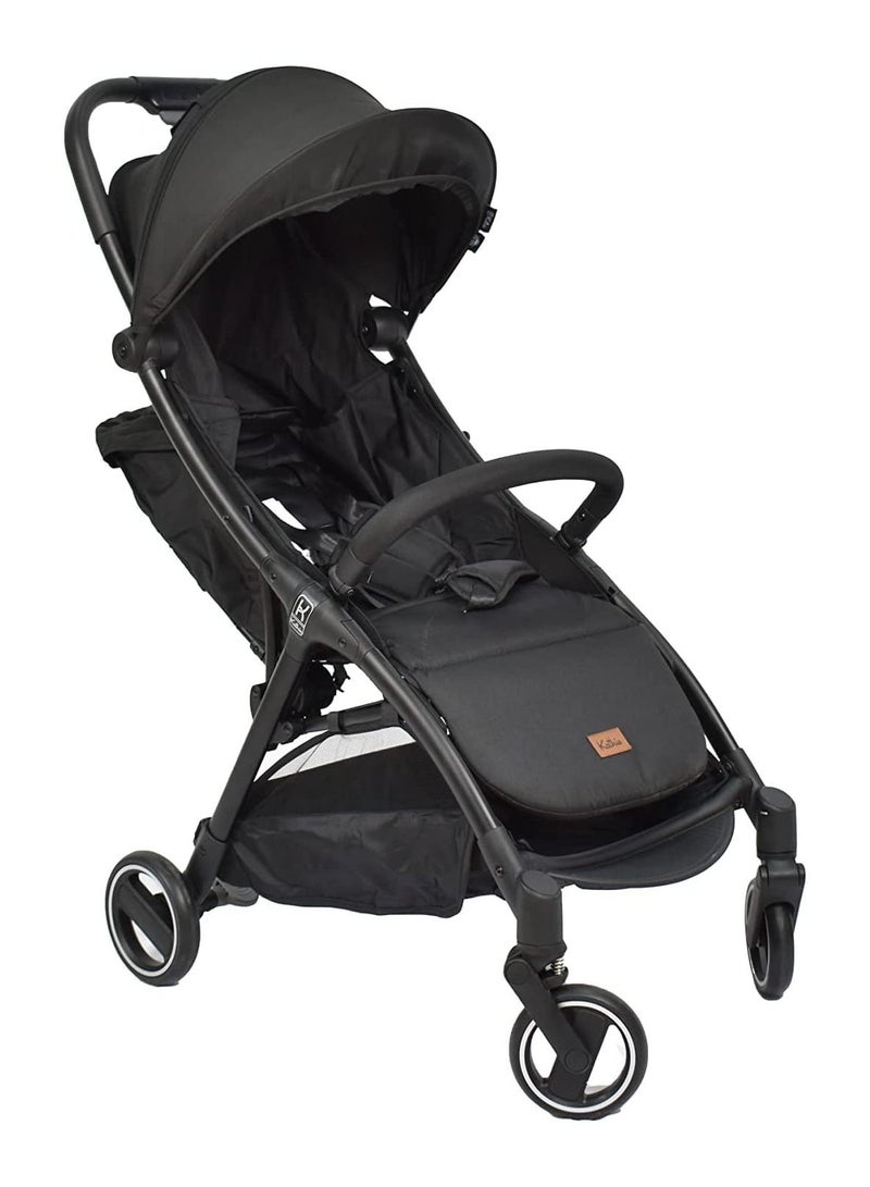 Kathie Baby Stroller Foldable with Cup Holder Storage Basket One-Step Brake and Front Bumper - High-Quality Design - Image 1