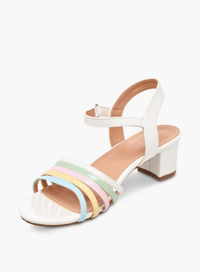 Flora Bella By Shoexpress Girls Strappy Block Heel Sandals - Image 4