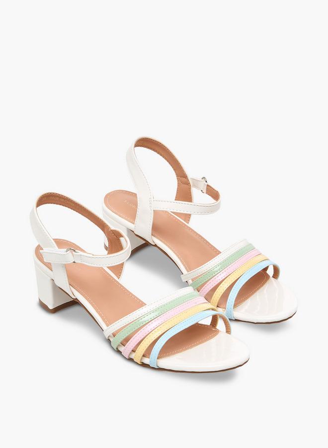 Flora Bella By Shoexpress Girls Strappy Block Heel Sandals - Image 3