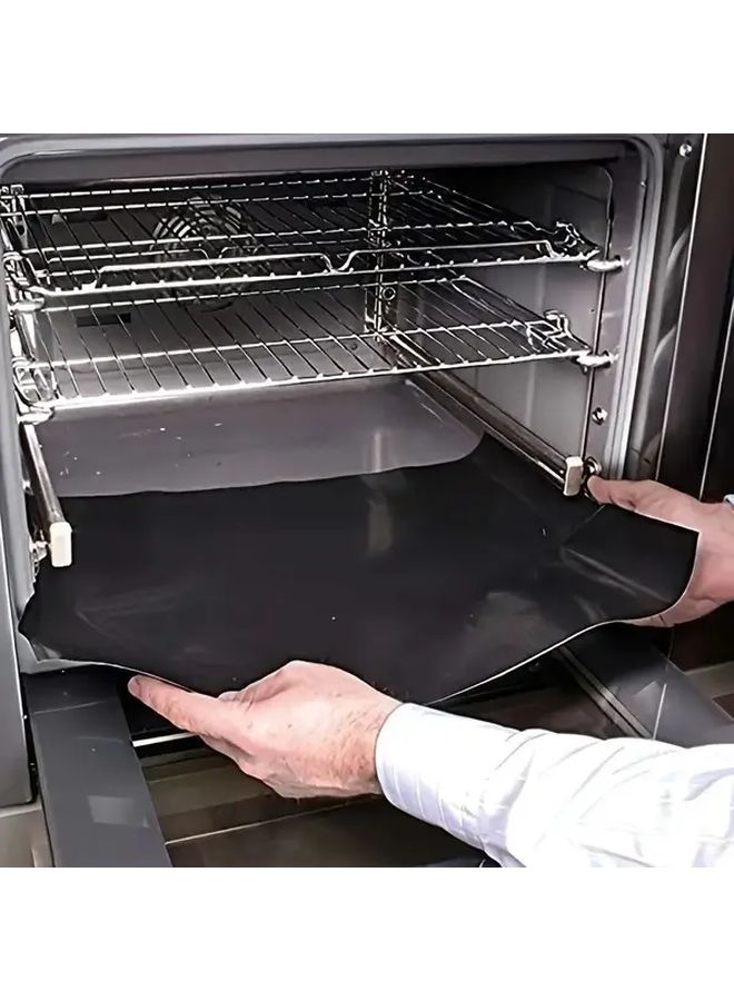 حصيرة فرن كبيرة ثقيلة من مادة PTFE مقاومة للحرارة غير لاصقة لحماية الموقد سهلة التنظيف - Image 2