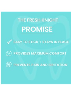 FRESH KNIGHT Braces Wax,10 Pack. Dental Wax for Braces & Aligners, Unscented & Flavorless - 50 Premium Orthodontic Strips. White Cases. Includes storage case. Food Grade ortho brace wax. Fresh Knight. (White)  - Image 2