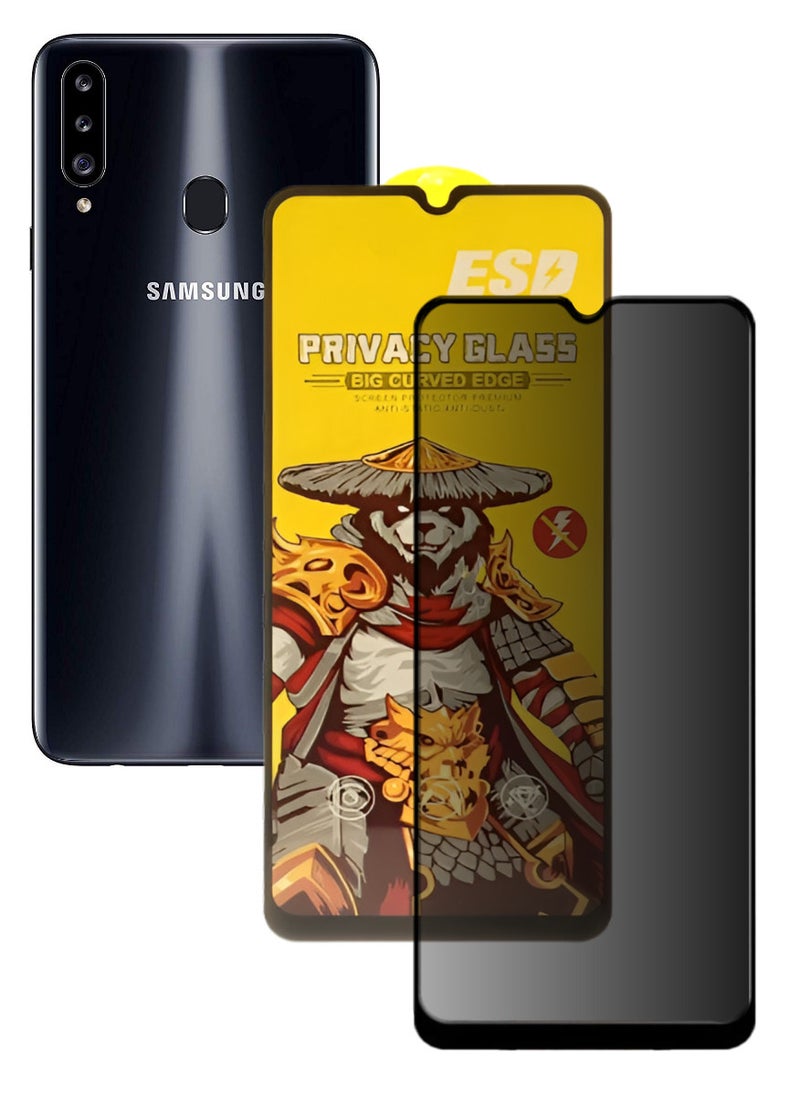 ESD Tempered Dustproof Privacy Glass Screen Protector Compatible For Samsung Galaxy A20s - Image 1