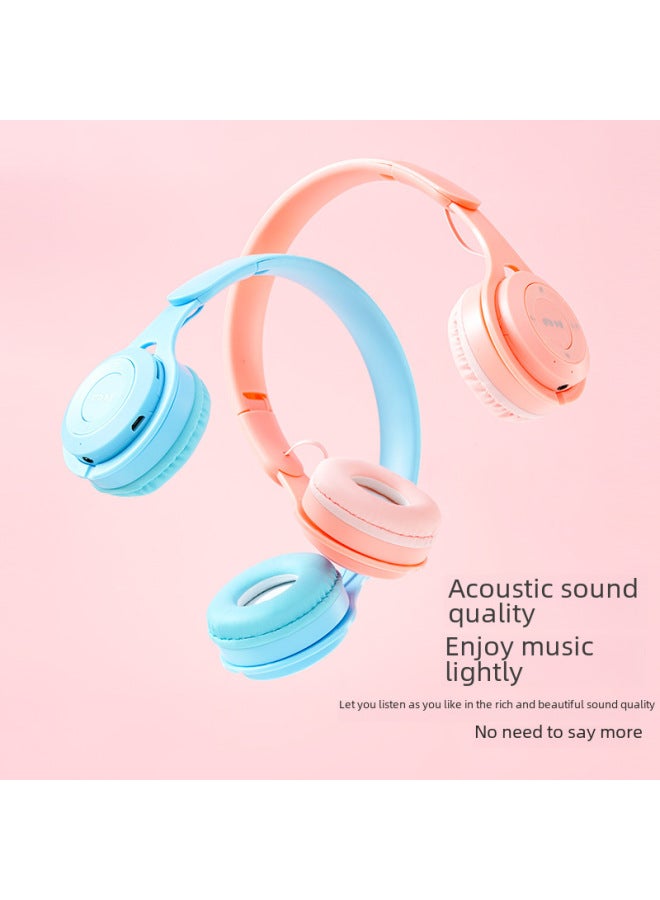 Y08 Headset Children's Bluetooth Wireless Card Bluetooth Headset No Delay Game Headset-Color:Black  - Image 4