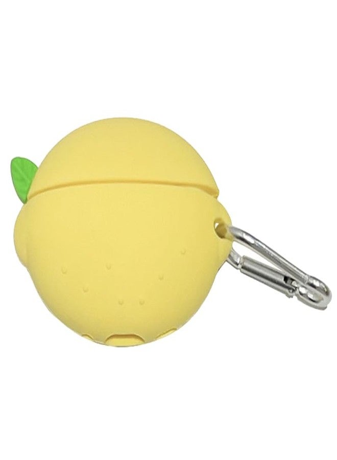 JCSMARTEC Silicone Case for Airpods 3rd 2021 Generation, Cute Lemon Fruit Protective Soft Rubber Cover Skin with Anti-Lost Keychain (Yellow Lemon) - Image 1