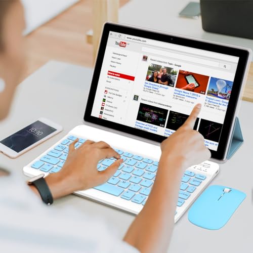 ZZB Tablet with Keyboard 10 inch Tablets Android 13 Tableta 2 in 1 Tablet 8GB128GB1TB Expansion Game Tab Included Case Wireless Mouse Stylus 101 Tablets PC Dual Camera 5GWiFi WiFi6 Bluetooth - Image 3