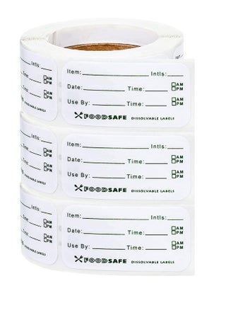 Removable Food Container Labels - Food Container Blank Labels - Dissolvable Food Label Stickers - Freezer Tape - Bottle Labels, Jar Food Storage Labels (3 Rolls) - pzsku/Z19B15CB4F14967DC488BZ/45/_/1694964140/3aad1265-b079-46ff-aaf8-8742c6871c0b