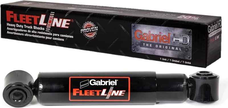Gabriel FleetLine 85119 Heavy Duty Truck Front Shocks (Single) fits Kenworth T660 T680 T880 W990; Peterbilt 348, 389 567 579; OEM# B71-6012 - Image 1