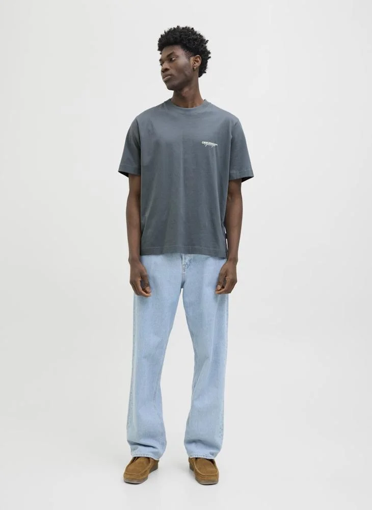 جاك اند جونز Jorislington Logo Crew Neck T-Shrt