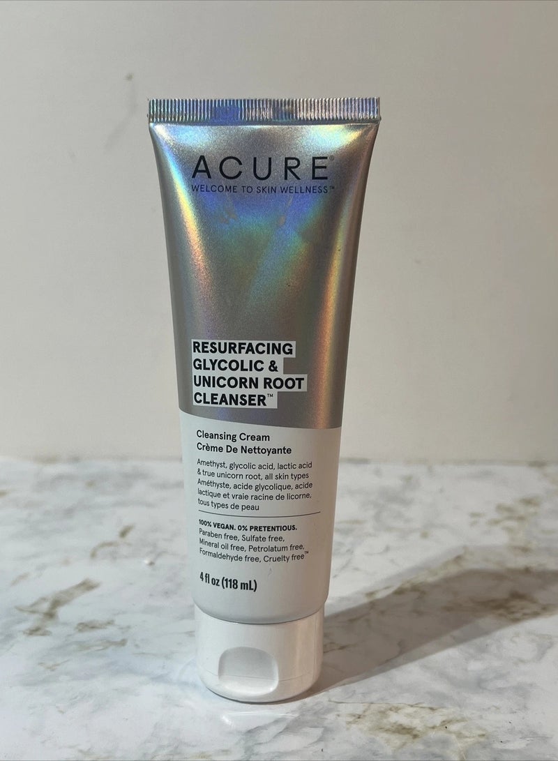 Acure Resurfacing Glycolic & Unicorn Root Cleanser 4 fl. oz - Image 1