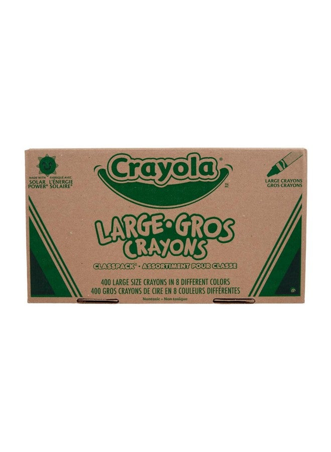 Crayola Crayon Classpack - 400ct (8 Colors), Large Crayons for Kids, Bulk School Supplies, Teacher Classroom Must Have, 3+ - Image 1