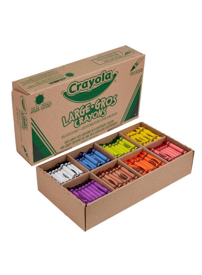 Crayola Crayon Classpack - 400ct (8 Colors), Large Crayons for Kids, Bulk School Supplies, Teacher Classroom Must Have, 3+ - Image 3
