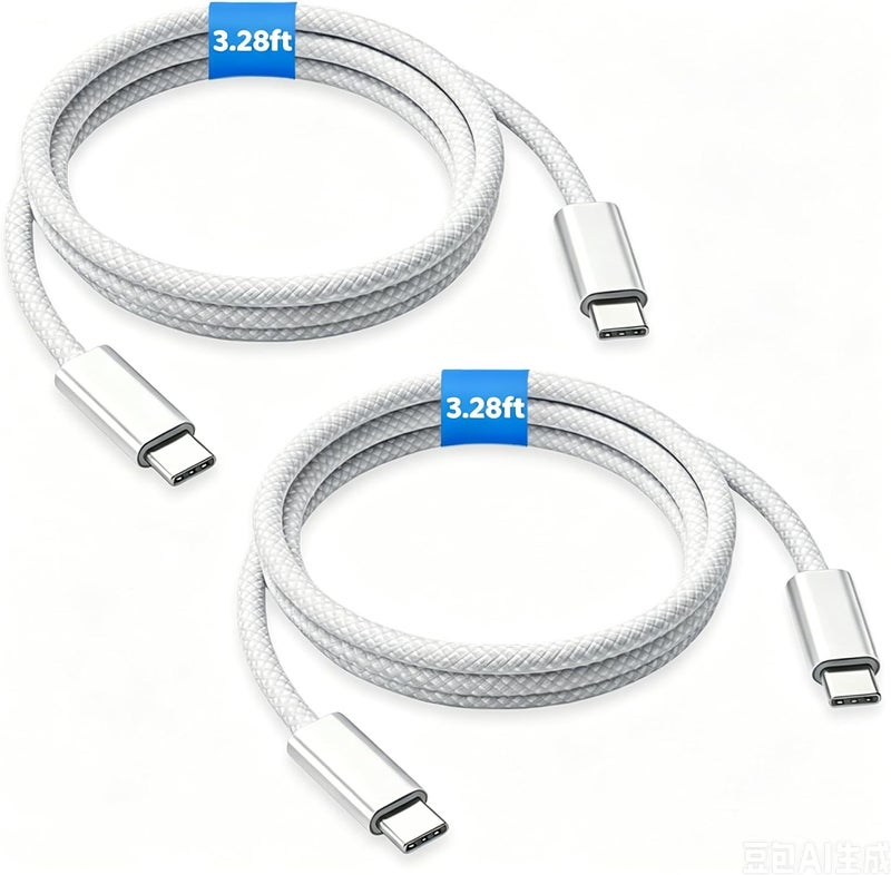 إليفانت بوت كابل شحن سريع من ® بقدرة 240 واط من USB C إلى USB C، سلك شحن مضفر بتقنية Power Delivery PD5.0 لأجهزة الكمبيوتر المحمول والأجهزة اللوحية والهواتف الذكية، نقل بيانات عالي السرعة ومتين - Image 1