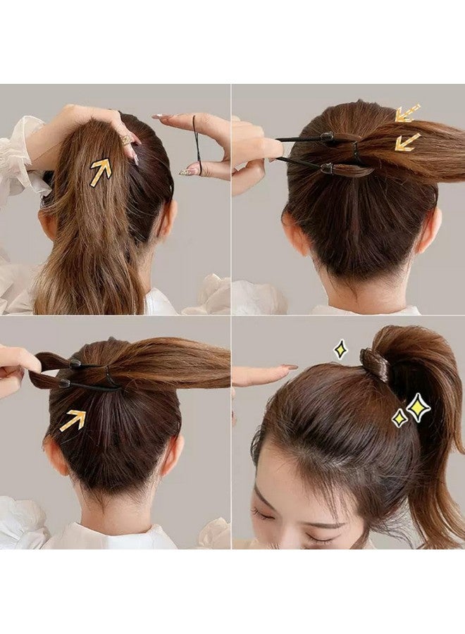 DCELLA Women Girl's Straight Wig Elastic Hair Band Synthetic Hair Braided Headband Classic Chunky Plaited Braids Elastic Stretch Hairpiece Women Girl Beauty (Pack of 3) - Image 5