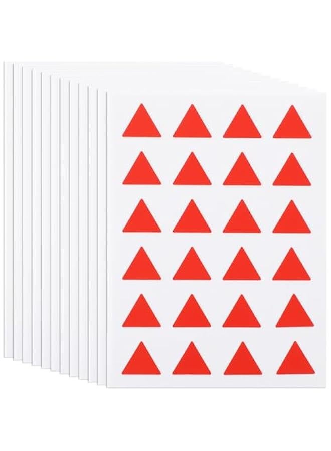Generic 12 Sheets Map Marker Color Stickers Small Dot Stickers Adhesive Stickers Label Stickers for Plan Students Reward Stickers Triangle Label Stickers Stickers Label Patch  - Image 1