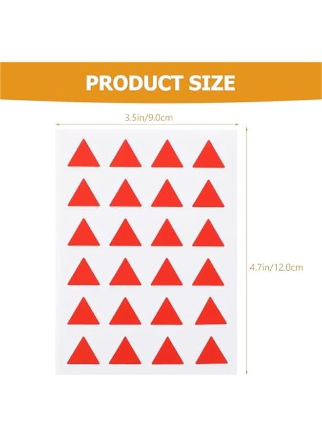 Generic 12 Sheets Map Marker Color Stickers Small Dot Stickers Adhesive Stickers Label Stickers for Plan Students Reward Stickers Triangle Label Stickers Stickers Label Patch  - Image 2