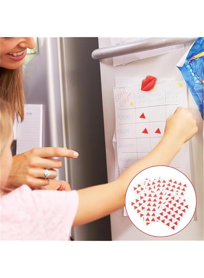 Generic 12 Sheets Map Marker Color Stickers Small Dot Stickers Adhesive Stickers Label Stickers for Plan Students Reward Stickers Triangle Label Stickers Stickers Label Patch  - Image 3