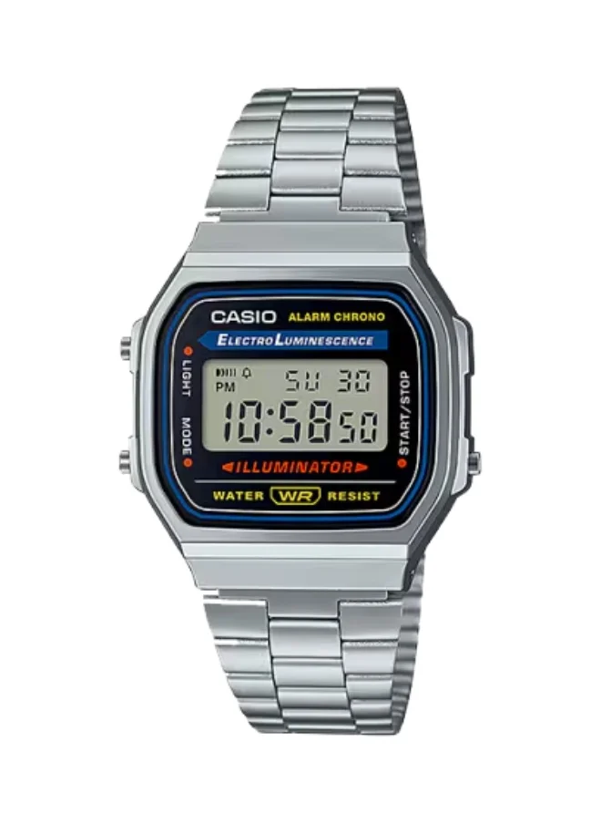 كاسيو Men's Stainless Steel Digital Watch A168WA-1W - 36.3 mm