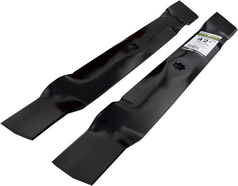 Max Power 561713B 2-Blade Set for 42" Cut Poulan/Husqvarna/Craftsman Replaces 138498, 138971, 127843, 532138971, 532127843, 532138498, CMXGZAM110136 - Image 2