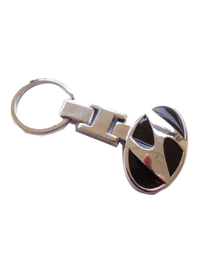 Car Key Chain With Hyundai Logo Silver - Image 1