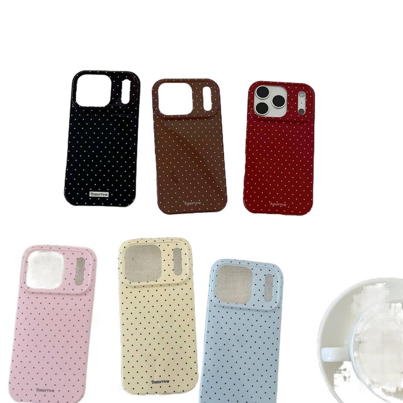 Protective Case | Red | TPU | Polka Dot | Drop Protection | Shockproof Cover for iPhone 15 / 15 Plus / 15 Pro / 15 Pro Max - Image 2