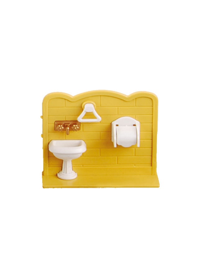 ألعاب منزل اللعب محاكاة أثاث الحمام المرحاض حوض الاستحمام بالوعة صغيرة صغيرة الحلي هدية صندوق-اللون: مجموعة الحمام (1 صندوق 36 صندوق) - Image 4