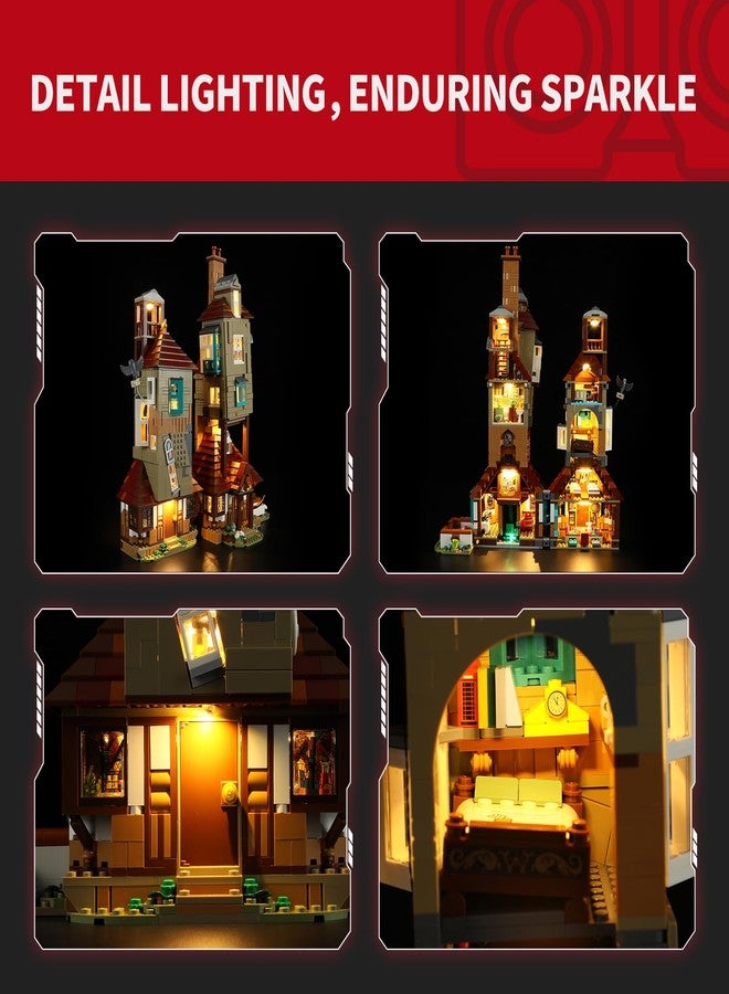 BRIKSMAX طقم إضاءة BRIKSMAX 2.0 لإصدار جامع The Burrow - إضاءة LED مبتكرة متوافقة مع هاري بوتر 76437 - مجموعة ليغو غير مدرجة - Image 5