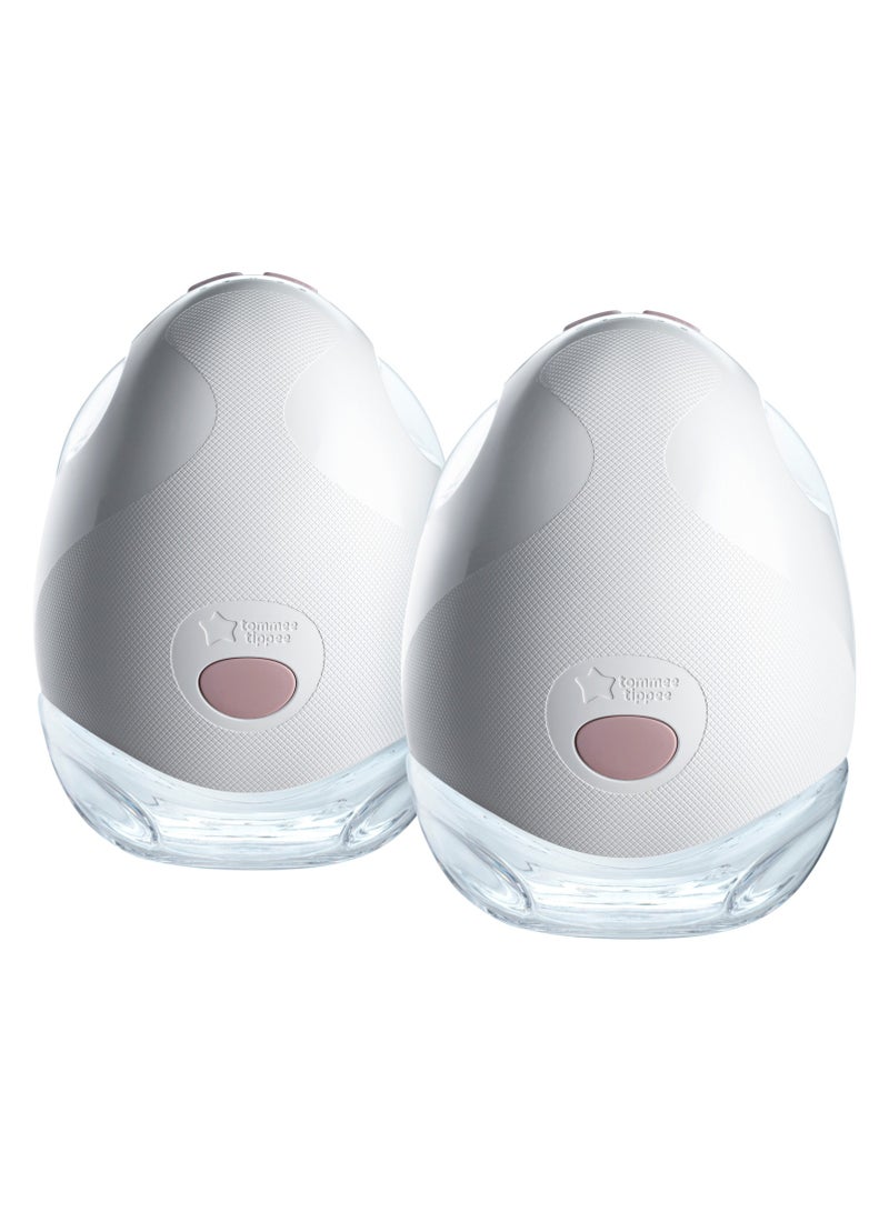 Tommee Tippee Made for Me Double Electric Wearable Breast Pump, Hands-Free, In-Bra Breastfeeding Pump, Portable, Quiet, 1 Massage and 8 Express Modes, 4 Hour Battery Life - Image 3