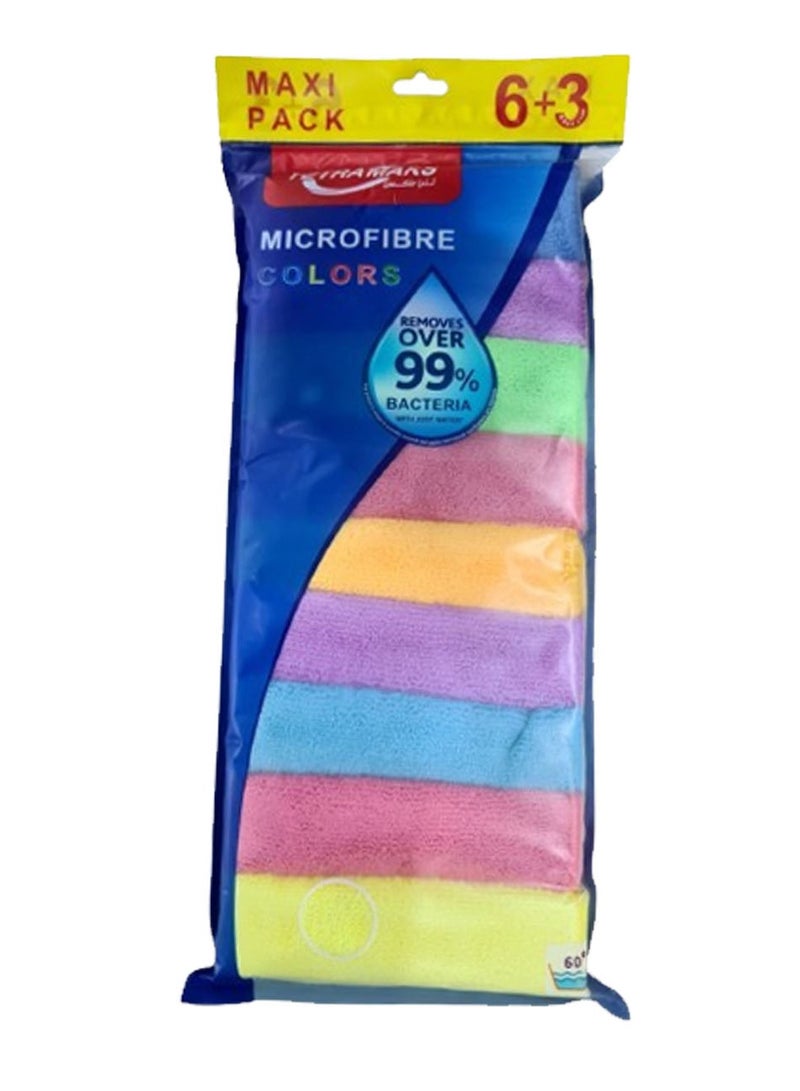 TETRA MAKS 9 Piece Microfibre Cleaning Cloth Set - Image 2