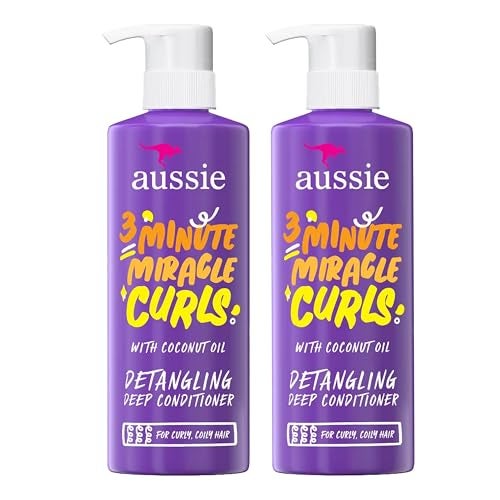 P&G-Aussie Aussie 3 Minute Miracle Curls Deep Conditioner 16 Ounce Pump (475ml) (2 Pack) - Image 1
