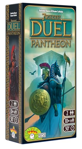 Asmodee 7 Wonders Duel Pantheon Board Game Expansion  Intense TwoPlayer Battles in the Ancient World Strategy Game for Kids and Adults Ages 10 2 Players 30 Minute Playtime - Image 1
