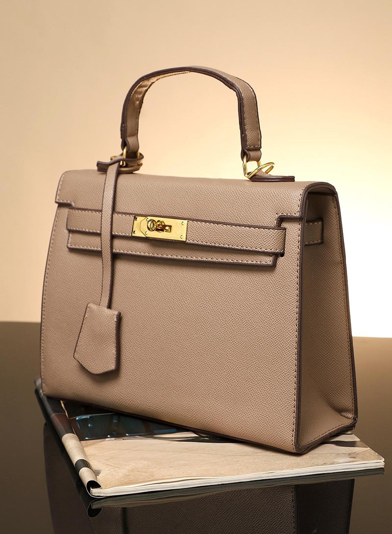Haute Sauce Women's The Overlap Satchel Bag - Camel Brown - Image 1