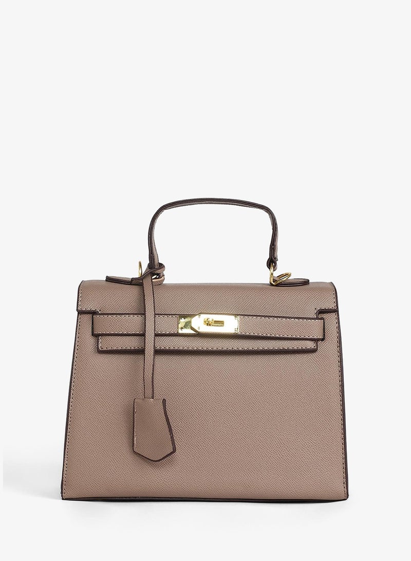 Haute Sauce Women's The Overlap Satchel Bag - Camel Brown - Image 4