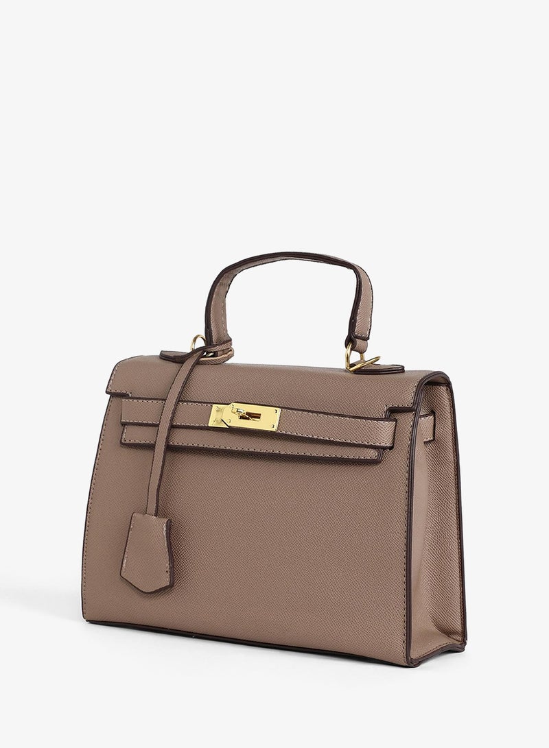 Haute Sauce Women's The Overlap Satchel Bag - Camel Brown - Image 5
