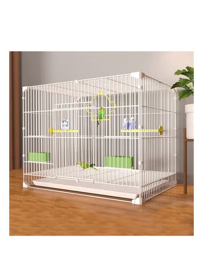 كيكي قفص معدني كبير للحيوانات الأليفة للاستخدام المنزلي | قفص داخلي واسع متعدد الحيوانات الأليفة مع صينية قابلة للسحب - Image 1