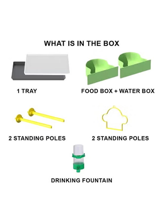 كيكي قفص معدني كبير للحيوانات الأليفة للاستخدام المنزلي | قفص داخلي واسع متعدد الحيوانات الأليفة مع صينية قابلة للسحب - Image 5