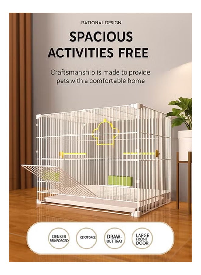 كيكي قفص معدني كبير للحيوانات الأليفة للاستخدام المنزلي | قفص داخلي واسع متعدد الحيوانات الأليفة مع صينية قابلة للسحب - Image 4