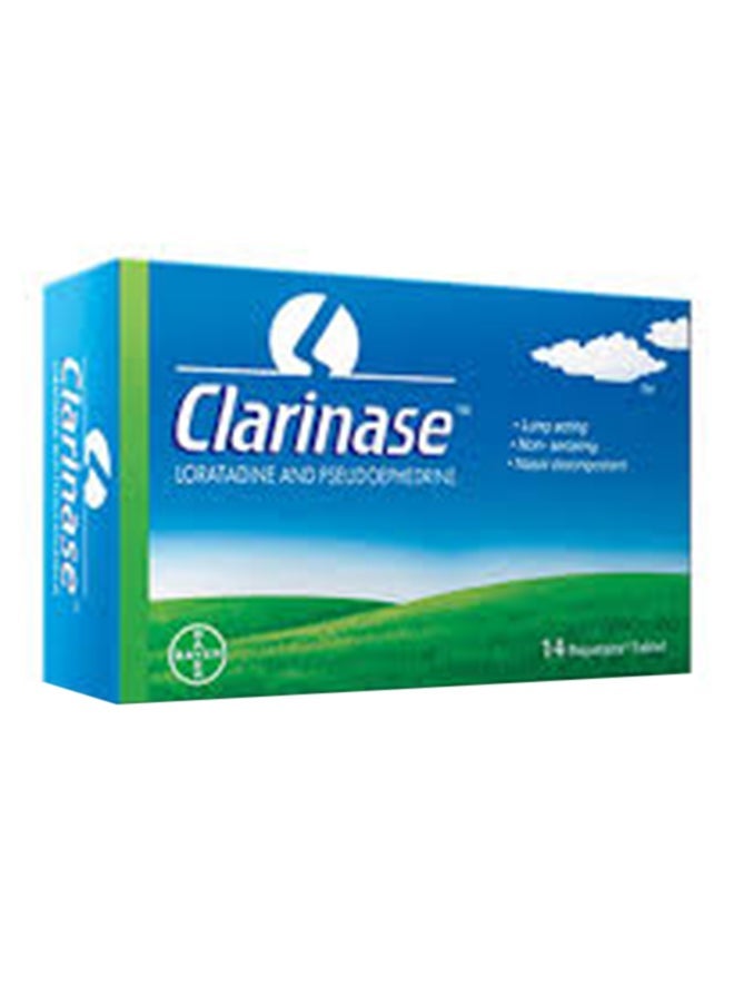 BAYER Clarinase Tablets for Allergy and Cold 14s