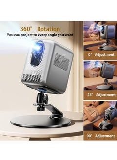 FlashHawk Desktop Projector Mount Stand Adjustable Tilt with 1/4" Screw - Ideal for Home, Office, and Studio  - Image 2