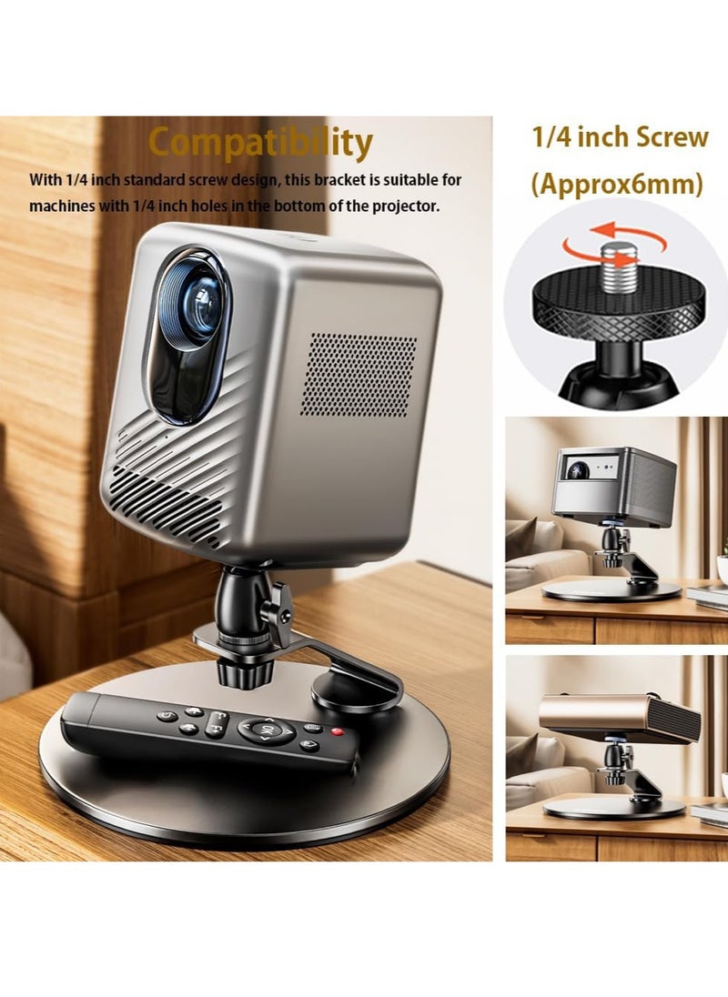 FlashHawk - Desktop Projector Mount Stand Adjustable Tilt with 1/4" Screw - Ideal for Home, Office, and Studio - Image 1